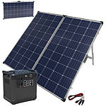 revolt Powerstation & Solar-Generator mit 240-Watt-Solarpanel, 1.456 Wh revolt 