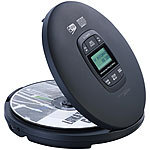 auvisio Tragbarer CD-Player, DAB+ Radio, Bluetooth, Akku, Ohrhörer, Anti-Shock auvisio Tragbare Akku-CD-Player mit DAB+, FM, BT, Ohrhörer 