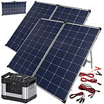 revolt Powerstation & Solar-Generator mit 2 Solarpanelen, 300 Ah, 1100Wh revolt 2in1-Hochleistungsakkus & Solar-Generatoren