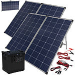 revolt Powerbank & Solarkonv. m. 2x 260W-Solarpanel, 455 Ah, 1456Wh, Y-Adapt. revolt