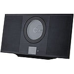 VR-Radio Vertikale Alu-Stereoanlage mit CD, DAB+, Bluetooth, 60 W, DSP, schwarz VR-Radio 