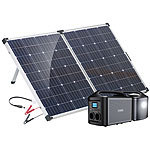 revolt Powerstation & Solar-Generator, 160W-Solarzelle, 561,6 Wh revolt Solarpanels faltbar