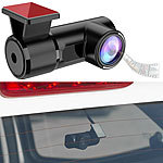 NavGear 2K-Heckkamera für 4K-UHD-Dashcam MDV-3840, mit Nachtsicht, 140° NavGear WLAN-GPS-Dashcams mit G-Sensor (Ultra HD) und App