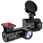 NavGear 4K-UHD-Dashcam mit 2K-Heckkamera, GPS, WDR, WLAN & App, Sony-Sensor NavGear 