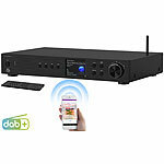 VR-Radio Digitaler WLAN-HiFi-Tuner, Internetradio, DAB+, Farbdisplay, Bluetooth VR-Radio HiFi-Tuner für Internetradios & DAB+, mit USB-Ladeports