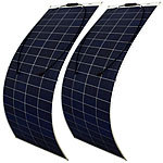 revolt 2er-Set flexible Solarmodule für MC4, salzwasserfest, 200 Watt, IP67 revolt