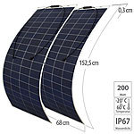 revolt 2er-Set flexible Solarmodule für MC4, 200 Watt, IP67 revolt Flexible Solarmodule