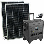 revolt Powerstation & Solar-Generator, 2x Solarpanel & 2x Y-Stecker-Adapter revolt