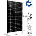 revolt Monokristallines 420-W-Solarmodul mit Halbzellen, Full Screen, weiß revolt Solarpanels mit Halbzellen-Technologie