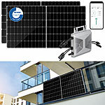 DAH Solar 840W (2x420W) MPPT-Solaranlage + 600W On-Grid-Wechselrichter DAH Solar Solaranlagen-Set: Mikro-Inverter mit MPPT-Regler und Solarpanel