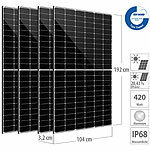 DAH Solar 4er-Set 420-W-Solarmodule mit 132 Halbzellen, Full Screen, weiß DAH Solar Solarpanels mit Halbzellen-Technologie 