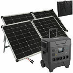 revolt Powerstation & Solar-Generator mit 3.248 Wh + 2x 240-Watt-Solarmodul revolt 
