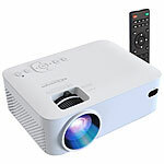 SceneLights LED-HD-Beamer mit 720p-Auflösung, 4.500 Lumen, bis 254 cm Diagonale SceneLights LED-Heim-Beamer