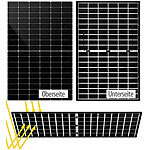 DAH Solar 2er-Set monokristalline, bifaziale Glas-Glas-Solarmodule, 425 W, IP68 DAH Solar Monokristalline, bifaziale Glas-Glas-Solarmodule mit Topcon-Technologie