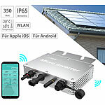 revolt WLAN-Mikroinverter für Solarmodule, 350 W, App, geprüft (VDE-Normen) revolt WLAN-Mikroinverter für Solarmodule mit MPPT und App