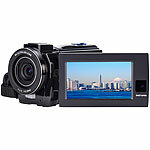Somikon Dual-Lens-4K-UHD-Camcorder mit Sony-Sensor und FHD-Rückkamera Somikon Dual-Lens-4K-UHD-Camcorder mit Sony Sensor und FHD-Rückkamera