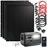 revolt On-Grid-Powerstation & Solar-Konverter 2.048Wh mit 4x 215-W-Solarmodul revolt