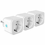 revolt 3er-Set Smarte Plug n Play WiFi Energiemess Stecker zur intel u. effiz revolt Energiekostenmesser mit WLAN und App für Akkuspeicher