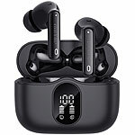 auvisio Kabellose In-Ear-Kopfhörer mit Ladecase, Noise-Cancelling, schwarz auvisio Kabellose In-Ear-Stereo-Headsets mit Noise Cancelling und Lade-Etui