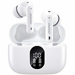 auvisio Kabellose In-Ear-Kopfhörer mit Ladecase, Noise-Cancelling, weiß auvisio Kabellose In-Ear-Stereo-Headsets mit Noise Cancelling und Lade-Etui