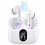 auvisio Kabellose In-Ear-Kopfhörer mit Ladecase, Noise-Cancelling, weiß auvisio Kabellose In-Ear-Stereo-Headsets mit Noise Cancelling und Lade-Etui
