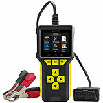 Lescars 2er-Set Profi-2in1-OBD2-Scanner & Batterie-Tester, HD-Farbdisplay Lescars 2in1-OBD2-Scanner und Batterie-Tester