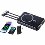 revolt Magnetische Powerbank 10.000 mAh, für Qi & MagSafe, PD, QC, 22,5 W revolt Magnetische Powerbanks, Qi-& MagSafe-kompatibel
