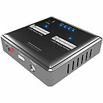Xystec 2er-Set Dual-Bay Clone-Dockingstation für NVMe M.2 SSD-Festplatten Xystec Dual-Bay-Dockingstationen für M.2-SSD-Speicher ohne PC, USB-C