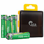 tka Köbele Akkutechnik 4er-Set Li-Ion-Akkus Typ AA / Mignon, 3.000 mWh, wiederaufladbar, 1,5V tka Köbele Akkutechnik Li-Ion-Akkus Typ AA / Mignon, mit Aufbewahrungsbox