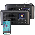 VR-Radio 2er-Set Mobiles Akku-Digitalradio mit DAB+/FM, Farbdisplay, Bluetooth VR-Radio Mobile Akku-Digitalradios mit DAB+/FM, Farbdisplays, Bluetooth 