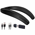 auvisio 2in1-Akku-TV-Nackenlautsprecher mit Bluetooth, Freisprechen, MP3 auvisio Akku-TV-Nackenlautsprecher mit Bluetooth und Freisprechen