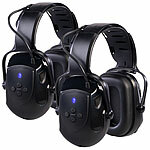 AGT 2er-Set Akku-Gehörschutzkopfhörer, Bluetooth 5.1, AUX-In, SNR 30 dB AGT Gehörschutzkopfhörer mit Bluetooth und AUX-Eingang 