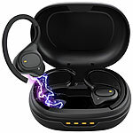 auvisio Kabellose In-Ear-Kopfhörer, Bluetooth 5.3, wasserdicht IPX7, Ladecase auvisio Wasserdichte In-Ear-Headsets mit Bluetooth 