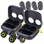 auvisio 2er-Set Silikon-Ohrstöpsel zum Schlafen, zur Lärmreduzierung bis 35 db auvisio Silikon-Ohrstöpsel zum Schlafen und zur Lärmreduzierung