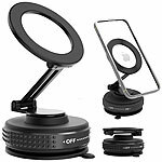 Callstel Vakuum-Saugnapf-Handyhalterung, magnetisch, Magsafe-komp., Metall Callstel Vakuum-Saugnapf-Handyhalterungen, MagSafe-kompatibel 