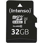 Intenso microSDHC-Speicherkarte UHS-I Professional, 32 GB, bis 90 MB/s, U3 Intenso microSD-Speicherkarte UHS U3