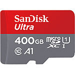 SanDisk Ultra microSDXC, 400 GB, 120 MB/s, Class 10, U1, A1, mit Adapter SanDisk microSD-Speicherkarten UHS U1