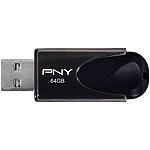 PNY 64 GB USB-2.0-Speicherstick Attaché 4, schwarz PNY