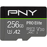 PNY PRO Elite microSD-Karte 256GB, bis 100 MB/s lesen, 90 MB/s schreiben PNY
