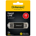 Intenso USB-Stick Twist Line, 32 GB, mit USB 3.2 Typ A & USB Typ C Intenso