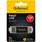 Intenso USB-Stick Twist Line, 128 GB, mit USB 3.2 Typ A & USB Typ C Intenso USB-Speicherstick mit USB Typ C
