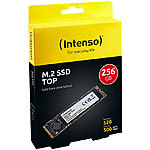 Intenso Top M.2-SSD-Festplatte (2280) mit 256 GB, SATA III, bis 520 MB/s Intenso