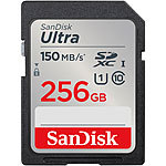 SanDisk Ultra SDXC-Karte (SDSDUNC-256G-GN6IN), 256 GB, 150 MB/s, Class 10 / U1 SanDisk SD-Speicherkarten UHS U1