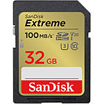SanDisk Extreme SDHC-Karte (SDSDXVT-032G-GNCIN), 32 GB, 100 MB/s, U1 / V30 SanDisk SD-Speicherkarten (SDHC)