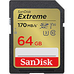 SanDisk Extreme SDXC-Karte (SDSDXV2-064G-GNCIN), 64 GB, 170 MB/s, U1 / V30 SanDisk SD-Speicherkarten (SDHC)