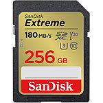 SanDisk Extreme SDXC-Karte (SDSDXVV-256G-GNCIN), 256 GB, 180 MB/s, U1 / V30 SanDisk SD-Speicherkarten UHS U1