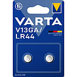 Varta 2er-Set Electronics Alkaline-Knopfzellen,Typ LR44/VG13GA,155 mAh,1,5 V Varta Knopfzellen Typ LR44