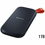 SanDisk Portable SSD-Festplatte mit 1 TB, bis 520 MB/s, USB 3.2 Gen 2 SanDisk Externe SSD-Festplatten
