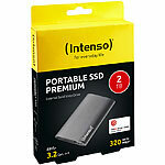 Intenso externe SSD, 2 TB, 1,8", USB 3.2, Aluminium Premium Edition Intenso Externe SSD-Festplatten