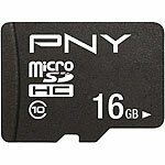 PNY Performance Plus microSD, mit 16 GB und SD-Adapter, Class 10 PNY